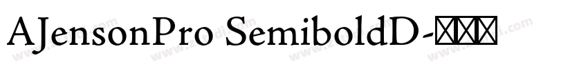 AJensonPro SemiboldD字体转换